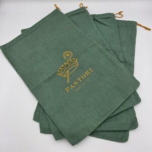 Pastori Made in Italy Logo Dust Bag 9" x 14" Travel Storage Shoe Cover (4 Bags)